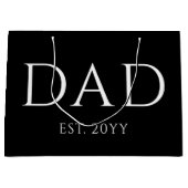 パパエストニューモダンダディがパパに昇格 ラージペーパーバッグ (正面)