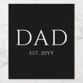 パパエストニューモダンダディがパパに昇格 ワインラベル (シングルラベル)