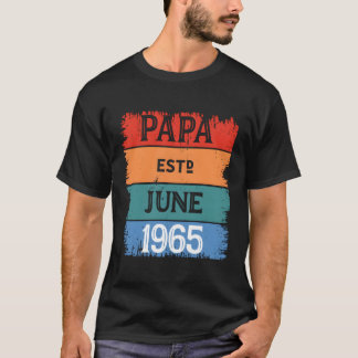 パパエスト1965年6月誇りを持ったグランドパ最高のパパトップレージ Tシャツ