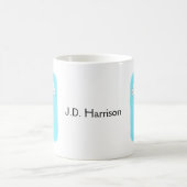 パパエバファーザーズデイペンギンギフト名前をカスタムする コーヒーマグカップ (中央)