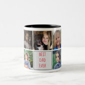 パパエバーモノグラムフォトコラージュトレンディー ツートーンマグカップ (中央)