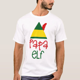 パパエルフのクリスマスホリデーファミリーFUN Tシャツ