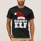 パパエルフ お父さん クリスマスTシャツ Tシャツ (正面)