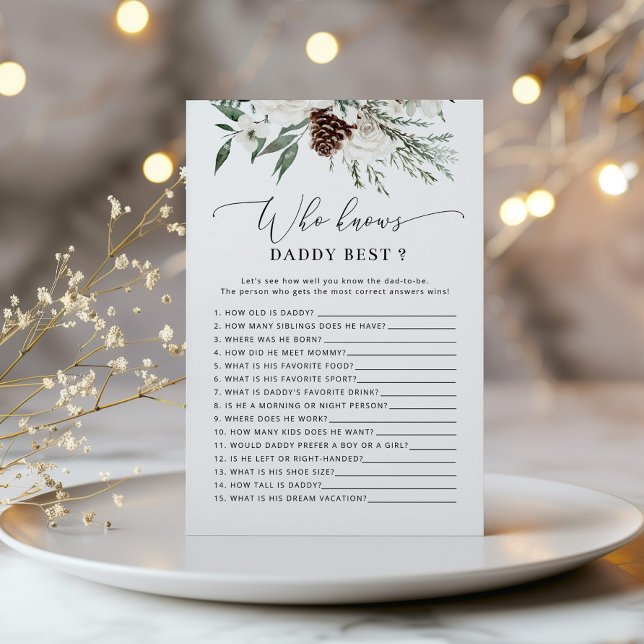 パパエレガントの赤ちゃんシャワー最高のを知るエバーグリーン (クリエイターアップロード済み)