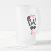 パパエレガントエバーファーズデイ フロストグラスビールジョッキ (正面右)