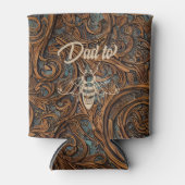 パパエレガントー彫り木材 缶クーラー (正面)