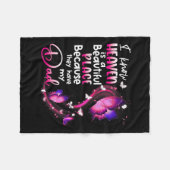 パパエンジェルのメモリで天国美しい フリースブランケット (正面(横))