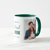 パパエヴァ最高のーファーダディグリーン誕生日フォト マグカップ (正面右)