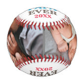 パパエ最高のバー引用文の父とベビーの写真 野球ボール (正面)