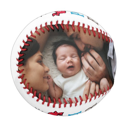 パパエ最高のバー引用文の父とベビーの写真 野球ボール (正面左)