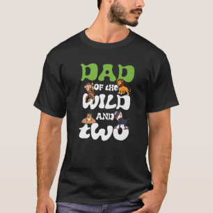 パパオブザワイルド2動物園誕生日サファリジャングルアニ Tシャツ
