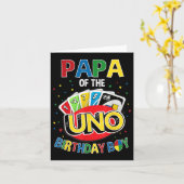 パパオブザ誕生日ボーイウノゲームBデイファミリーパー カード (黄色い花)