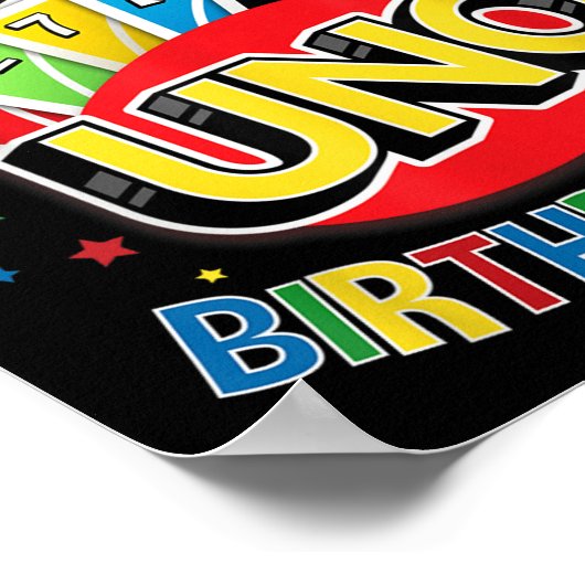 パパオブザ誕生日ボーイウノゲームBデイファミリーパー ポスター (角)