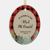 パパオーナメント冬のクリスマスプレゼントのメモリ内 セラミックオーナメント (右)