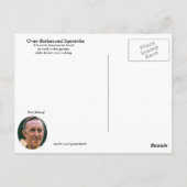 パパオーブンバーベキュースペアリブレシピはがき ポストカード (裏面)