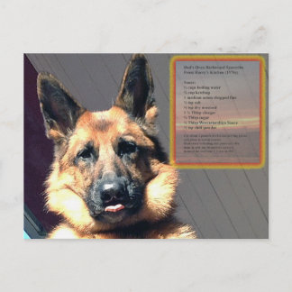 パパオーブンバーベキュースペアリブレシピはがき ポストカード