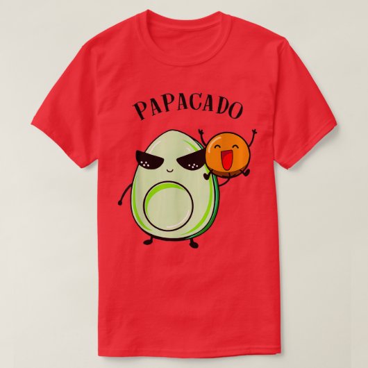 パパカおもしろいドアボカド愛好家2 Tシャツ (デザイン正面)