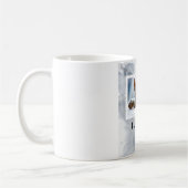 パパカスタムな灰色猫の写真のマグ愛して下さい コーヒーマグカップ (左)