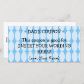 パパカスタムのハヌッカギフトクーポン シーズンカード (正面/裏面)