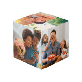 パパカスタムの父親への贈り物の日13写真コラージュ フォトキューブ (裏面アングル)