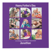 パパカスタムの父親への贈り物の日13写真コラージュ フォトキューブ (正面)