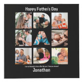 パパカスタムの父親への贈り物の日13写真コラージュ フォトキューブ (正面)