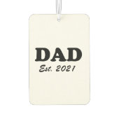 パパカスタムの確立日白黒モダン カーエアーフレッシュナー (裏面)