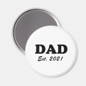 パパカスタムの設パーソナライズされた定日 マグネット (正面/裏面)