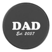 パパカスタムエスト日モダンタイポグラフィ黒 アイスホッケーパック (正面)