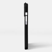 パパカスタムエスト日モダンタイポグラフィ黒 iPhoneケース (左側面)
