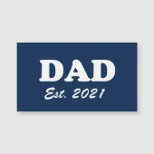 パパカスタムエスト日付ネイビーブルー磁石 (正面)