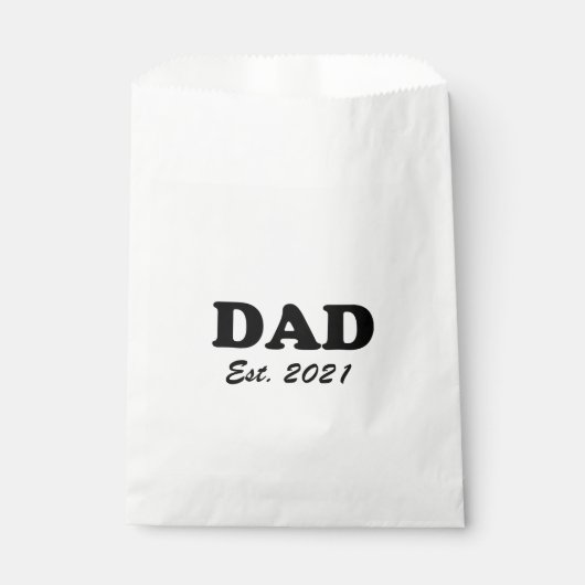 パパカスタムエスト日付白黒父の日 フェイバーバッグ (正面)