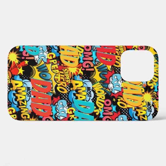 パパカスタムギフト – 漫画スーパーヒーローおもしろい名 Case-Mate iPhoneケース (裏面 (横))