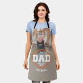 パパカスタムシェフ向けフォトギフト エプロン (着用した状態)