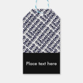 パパカスタムタイポグラフィデザイナーギフトラベル ギフトタグ (正面)