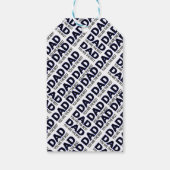 パパカスタムタイポグラフィデザイナーギフトラベル ギフトタグ (裏面)