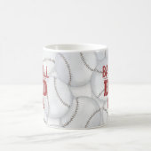 パパカスタムパーソナライズされた野球 コーヒーマグカップ (中央)