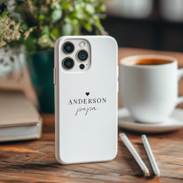 パパカスタムパ | ミニマリスト名ハートグランドパギフト iPhone 16 PROケース