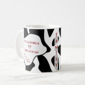 パパカスタムファミリーのパーソナモダンライズ コーヒーマグカップ (正面左)