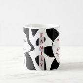 パパカスタムファミリーのパーソナモダンライズ コーヒーマグカップ (中央)