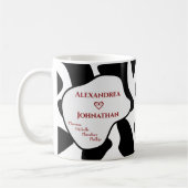 パパカスタムファミリーのパーソナモダンライズ コーヒーマグカップ (左)