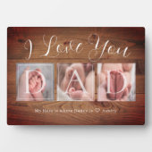 パパカスタムフォトコラージュ父の日 フォトプラーク (正面)