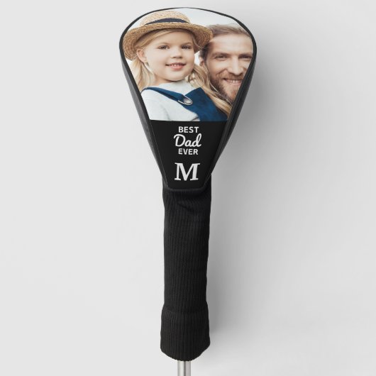 パパカスタムフォトモノグラムゴルファーの父の日 ゴルフヘッドカバー (正面)