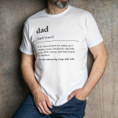 パパカスタム子の名前の父親の定義ホワイト Tシャツ