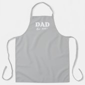 パパカスタム定日ライトグレーグリルbbq エプロン (正面)