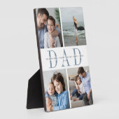 パパカスタム父の日の子供の写真コラージュ フォトプラーク (側面)