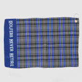 パパカスタム用のプレッズのスポーツ引退のギフト ゴルフタオル (横)