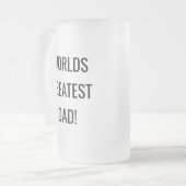 パパカスタム用ビールガラスマグ |父の日のギフト フロストグラスビールジョッキ (正面左)