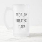 パパカスタム用ビールガラスマグ |父の日のギフト フロストグラスビールジョッキ (左)