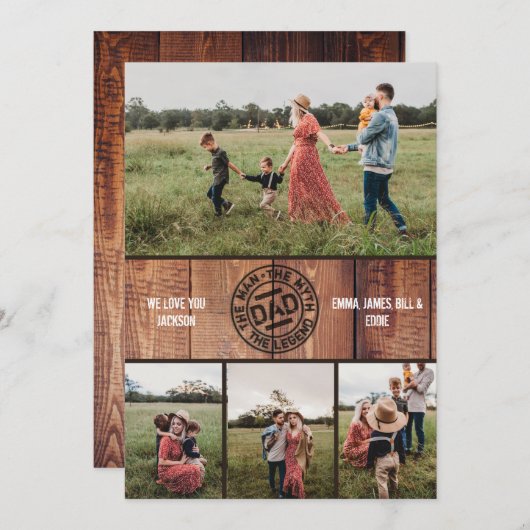 パパカスタム男の神話レジェンドフォトファーザーの日 シーズンカード (正面/裏面)